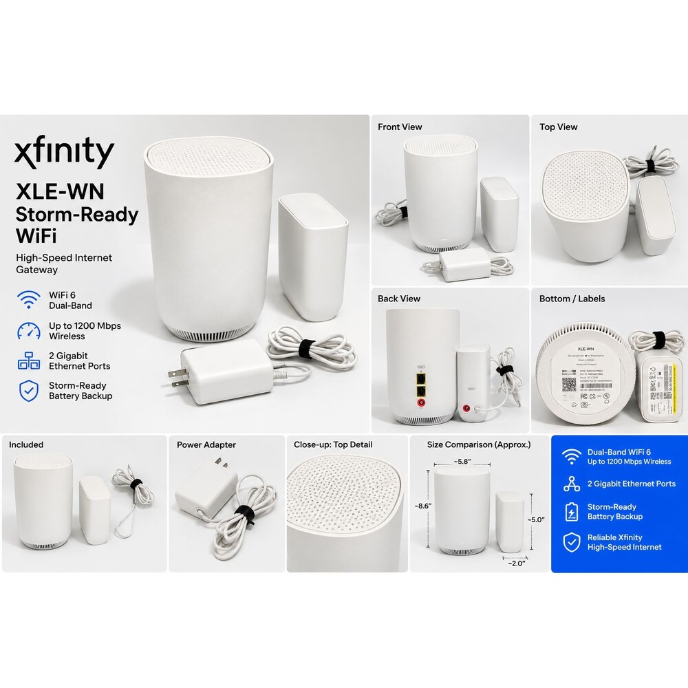 Xfinity Storm-Ready WiFi XLE-WN WNXL11BWL Battery Backup XBBLE-WN Tested